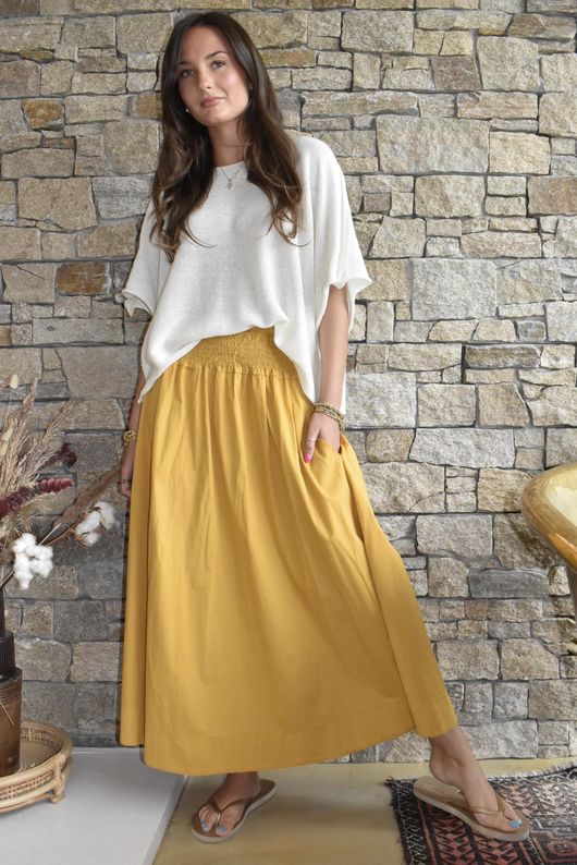 Paloma Ripley Skirt Mustard